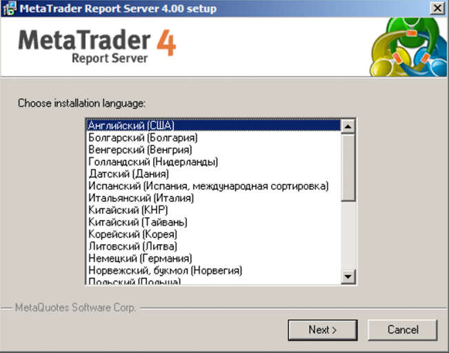 Cài đặt MetaTrader 4 Report Server